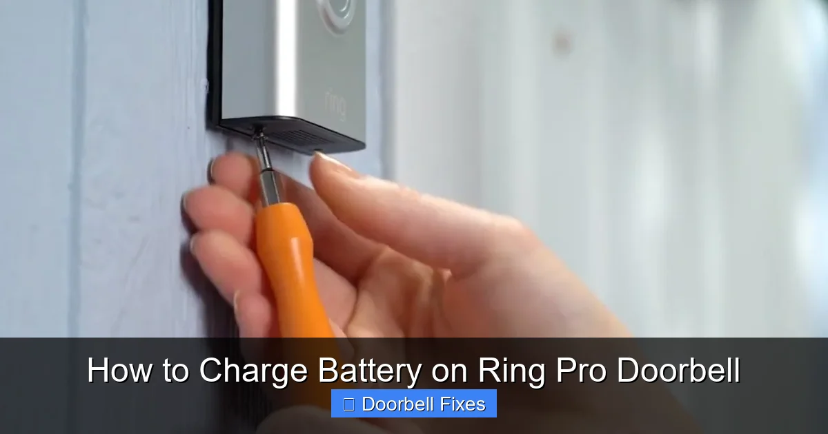 How to Charge Battery on Ring Pro Doorbell
