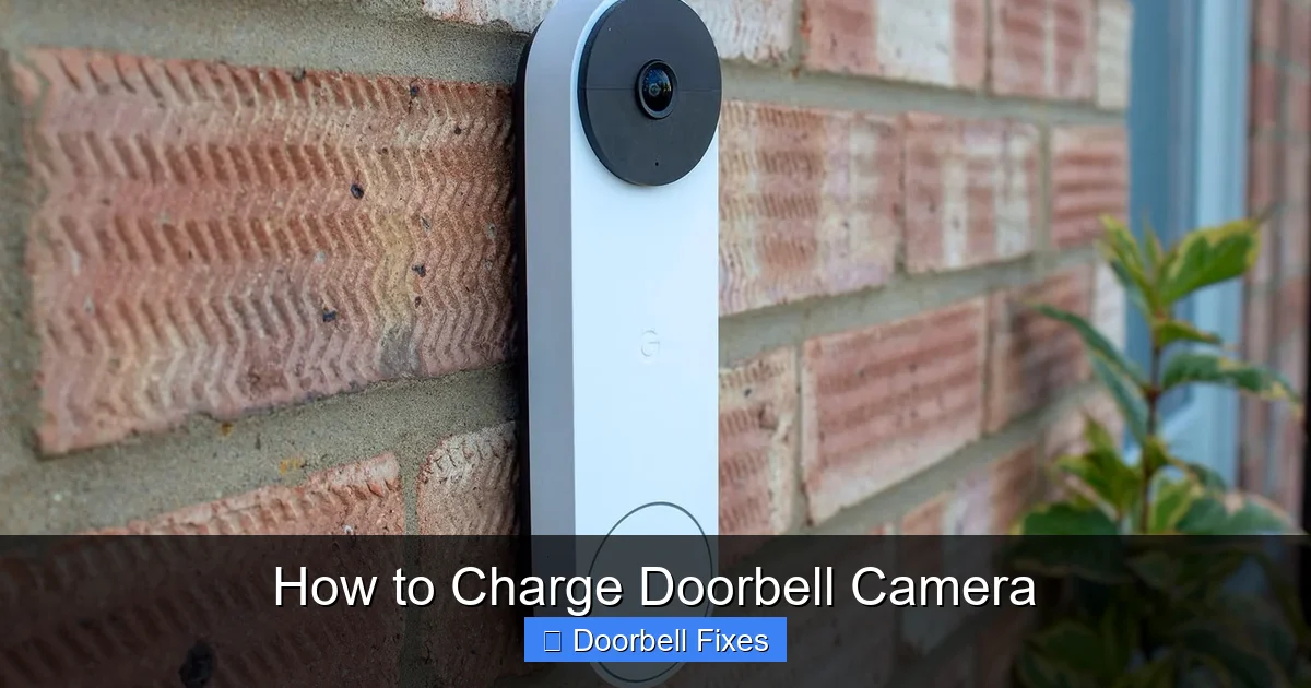 How to Charge Doorbell Camera