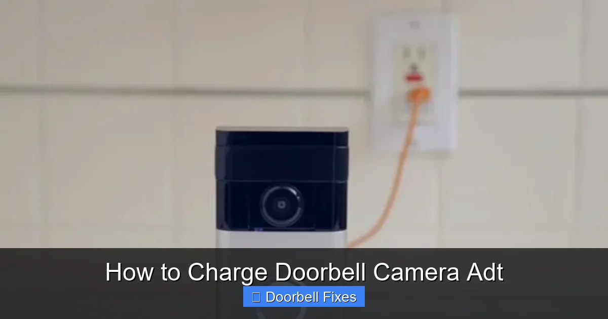 How to Charge Doorbell Camera Adt
