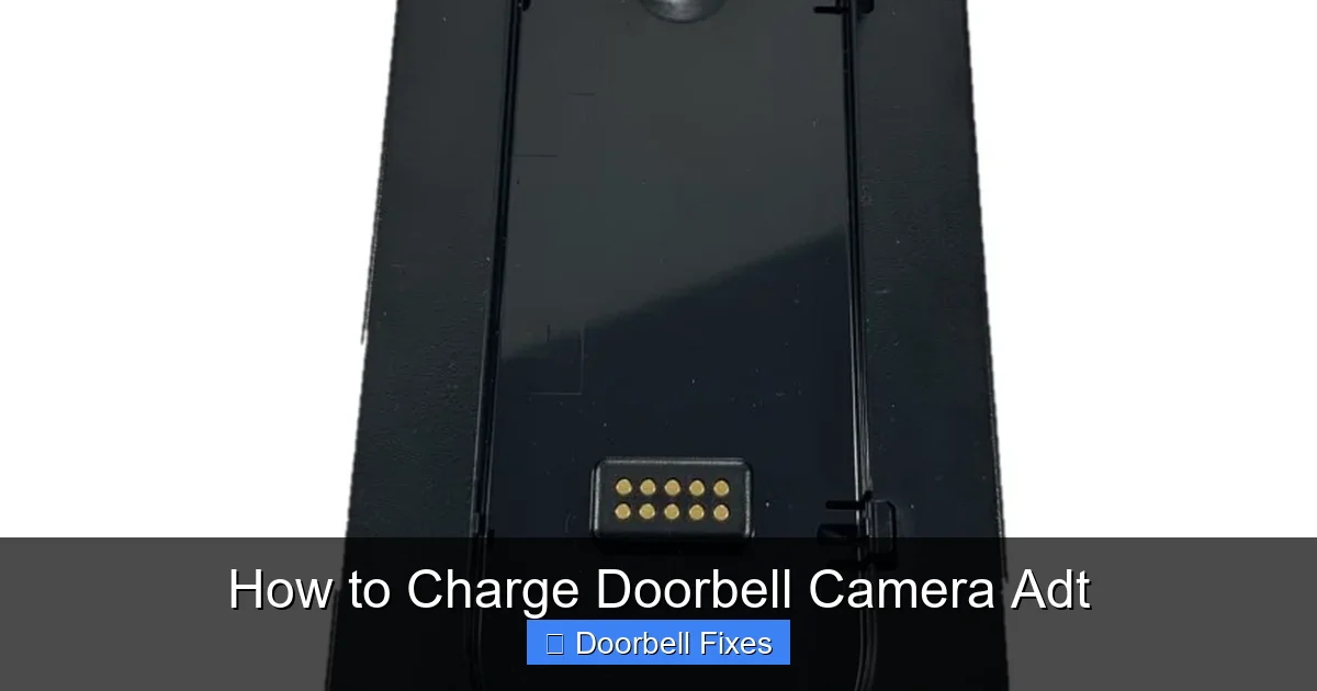 How to Charge Doorbell Camera Adt