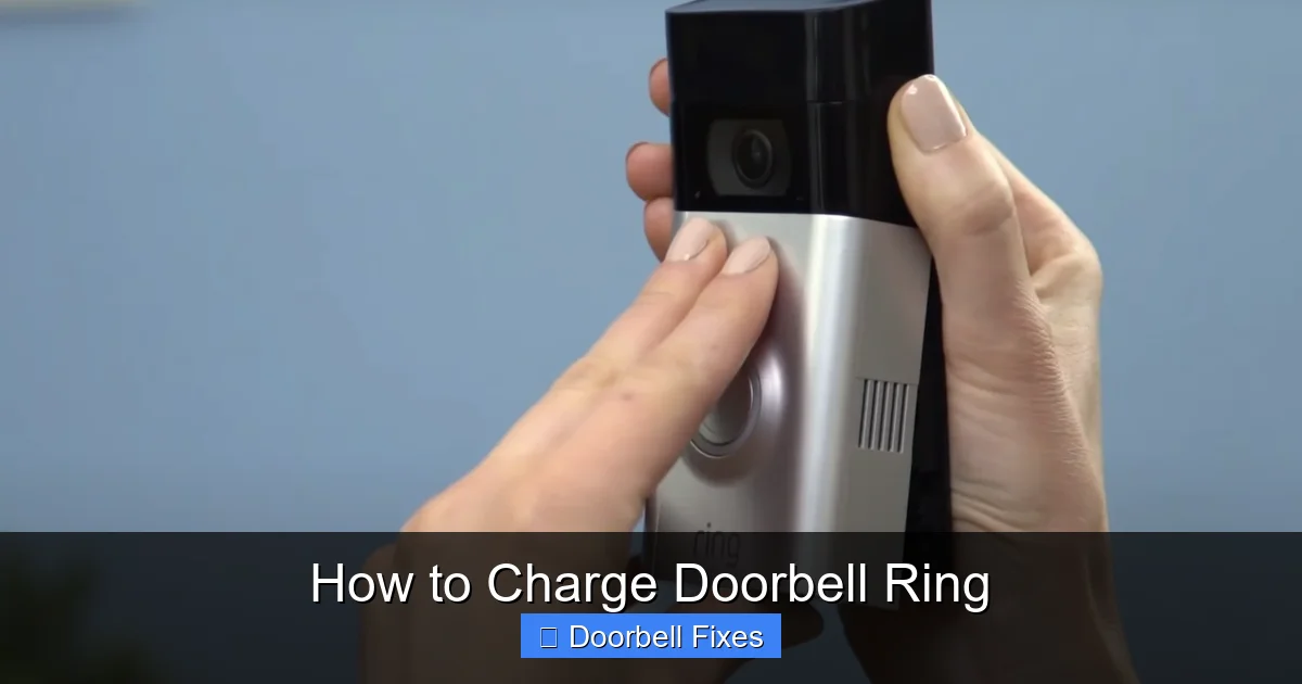 How to Charge Doorbell Ring