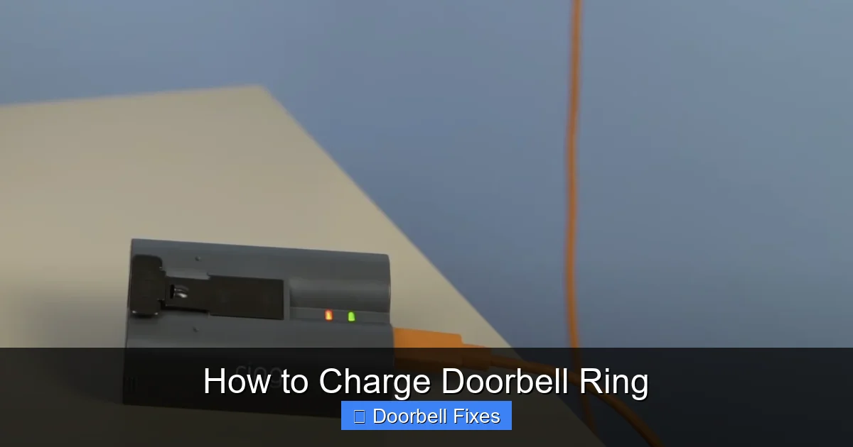 How to Charge Doorbell Ring