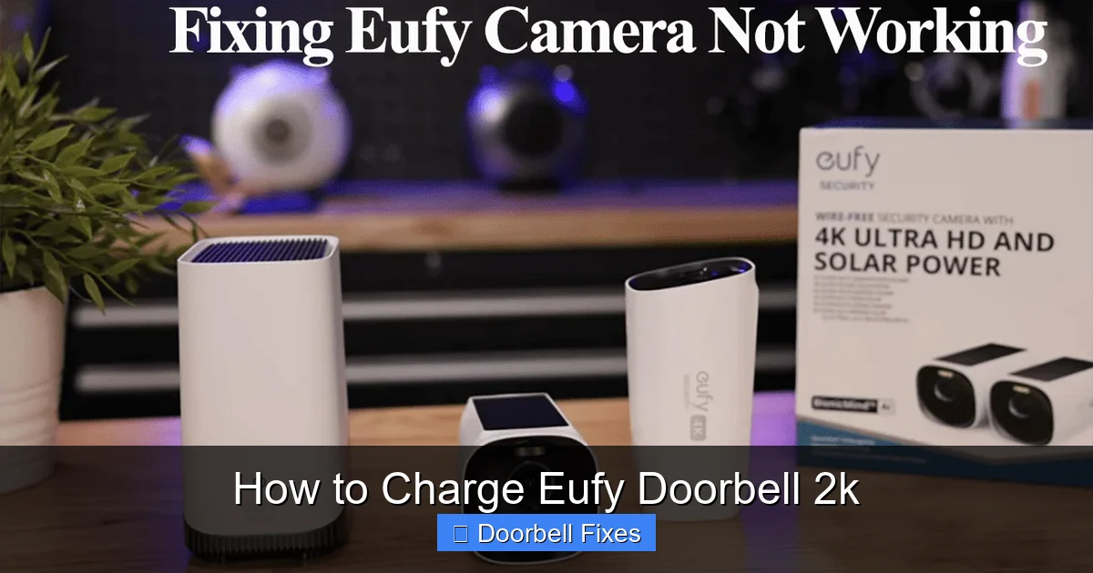 How to Charge Eufy Doorbell 2k