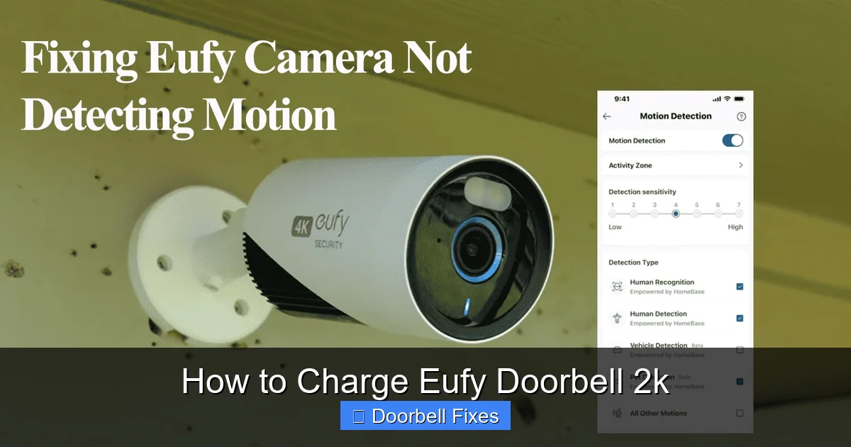 How to Charge Eufy Doorbell 2k