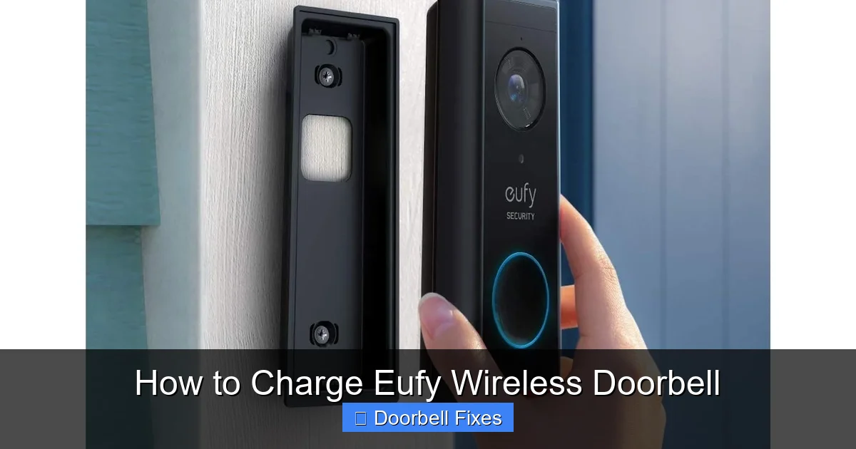 How to Charge Eufy Wireless Doorbell