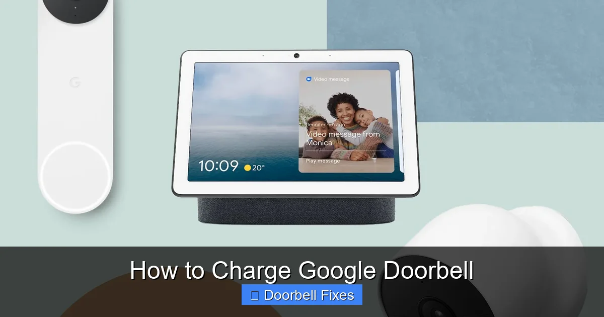 How to Charge Google Doorbell