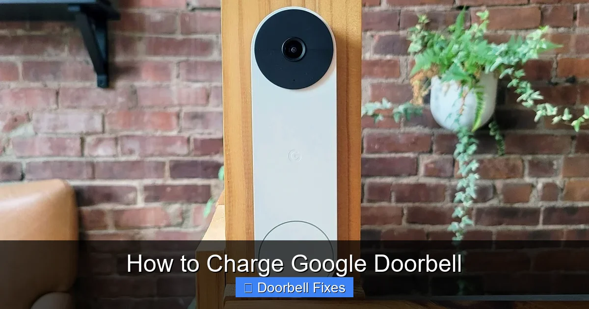 How to Charge Google Doorbell