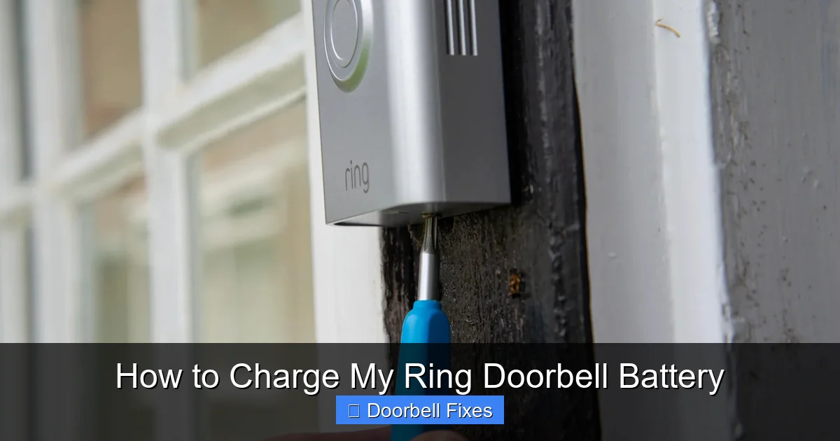 How to Charge My Ring Doorbell Battery