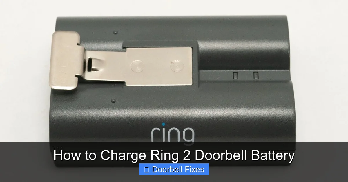How to Charge Ring 2 Doorbell Battery