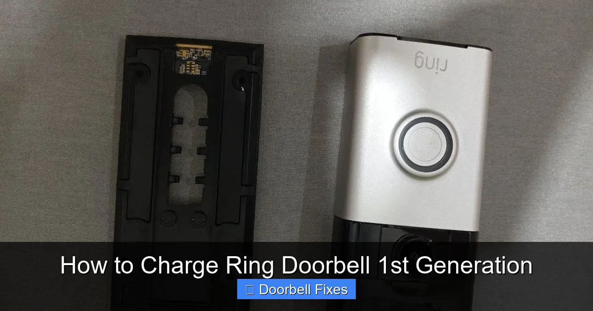 How to Charge Ring Doorbell 1st Generation