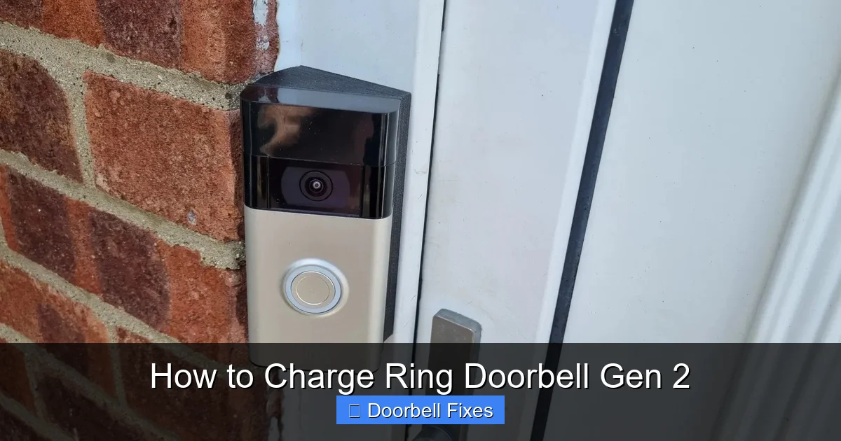 How to Charge Ring Doorbell Gen 2