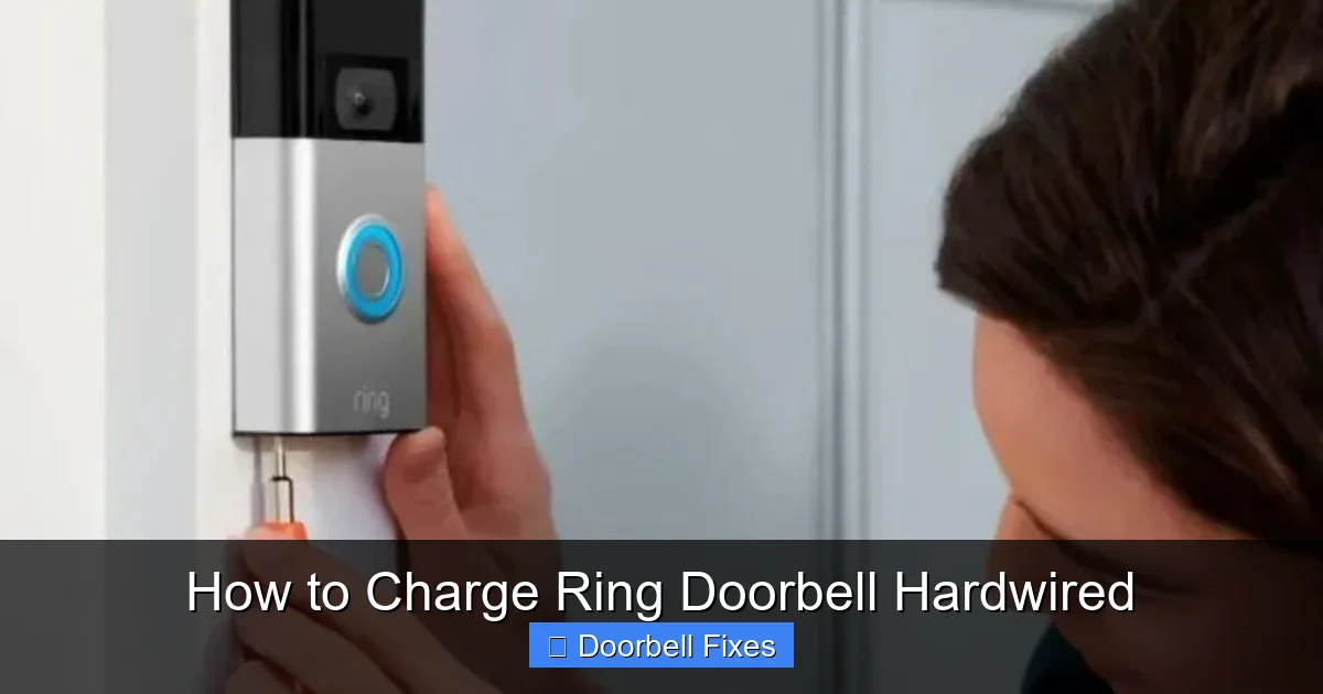 How to Charge Ring Doorbell Hardwired