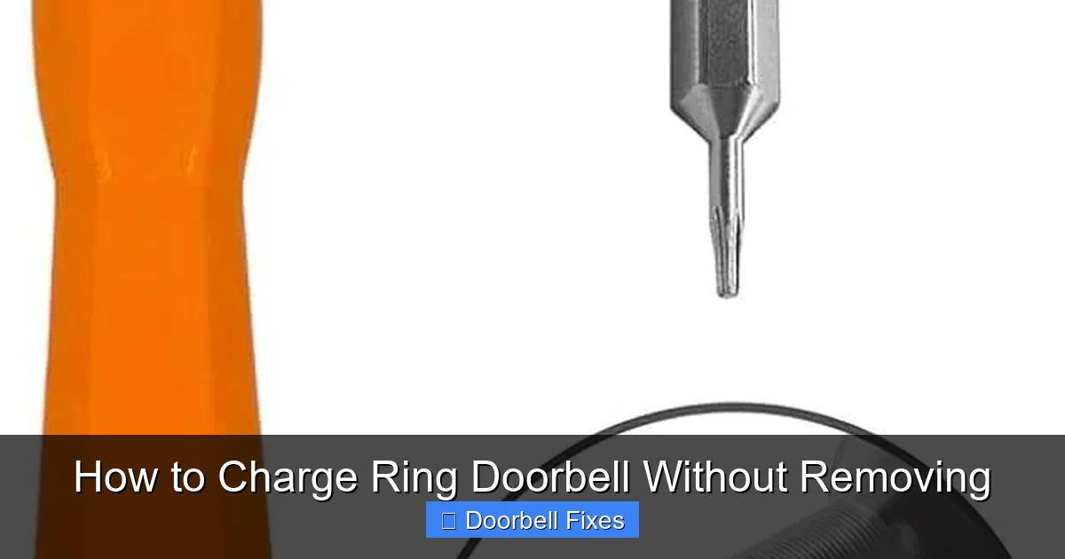 How to Charge Ring Doorbell Without Removing