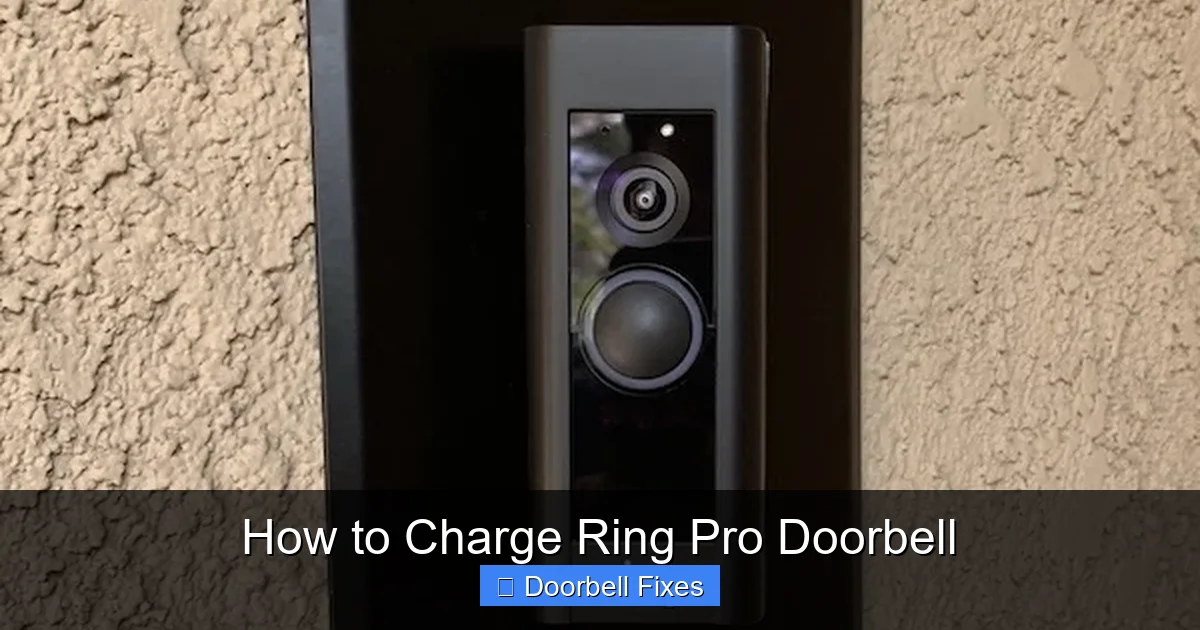 How to Charge Ring Pro Doorbell