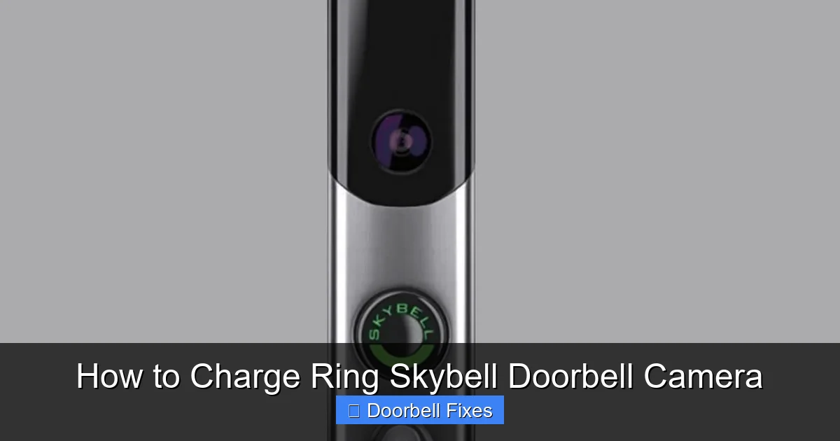 How to Charge Ring Skybell Doorbell Camera