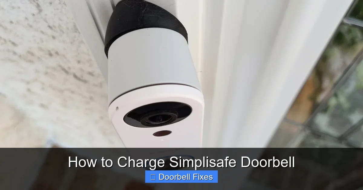 How to Charge Simplisafe Doorbell