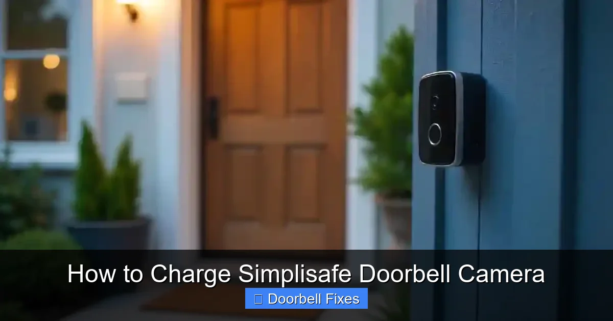 How to Charge Simplisafe Doorbell Camera