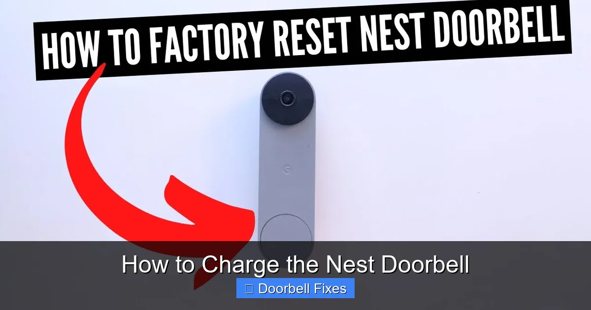 How to Charge the Nest Doorbell