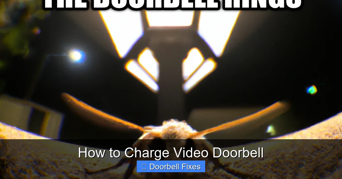 How to Charge Video Doorbell