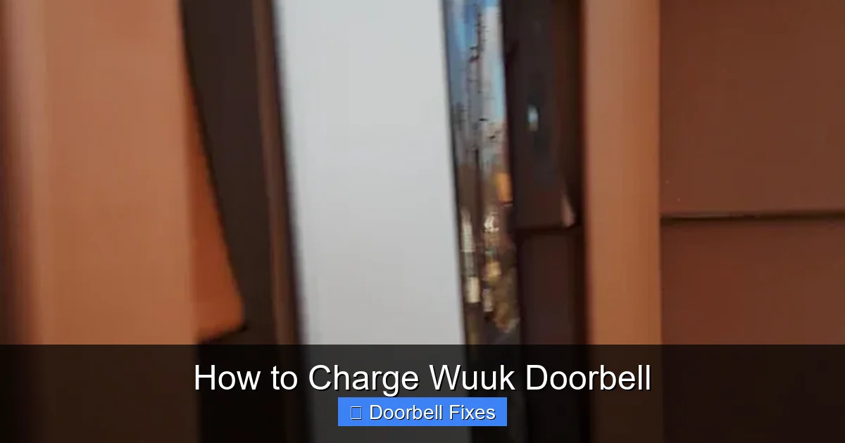 How to Charge Wuuk Doorbell