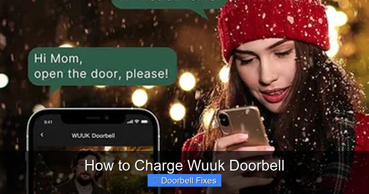 How to Charge Wuuk Doorbell