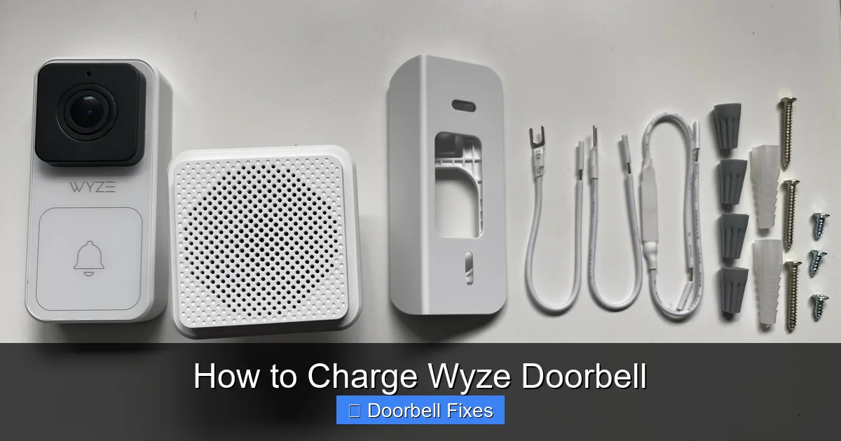 How to Charge Wyze Doorbell