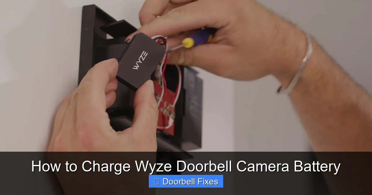 How to Charge Wyze Doorbell Camera Battery