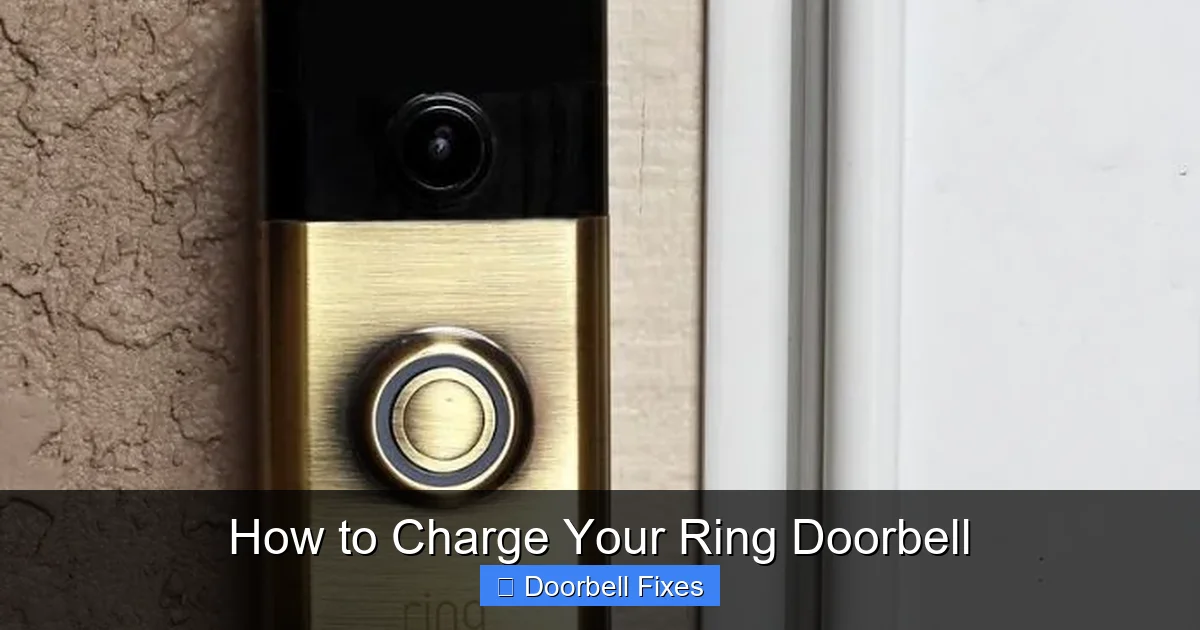 How to Charge Your Ring Doorbell