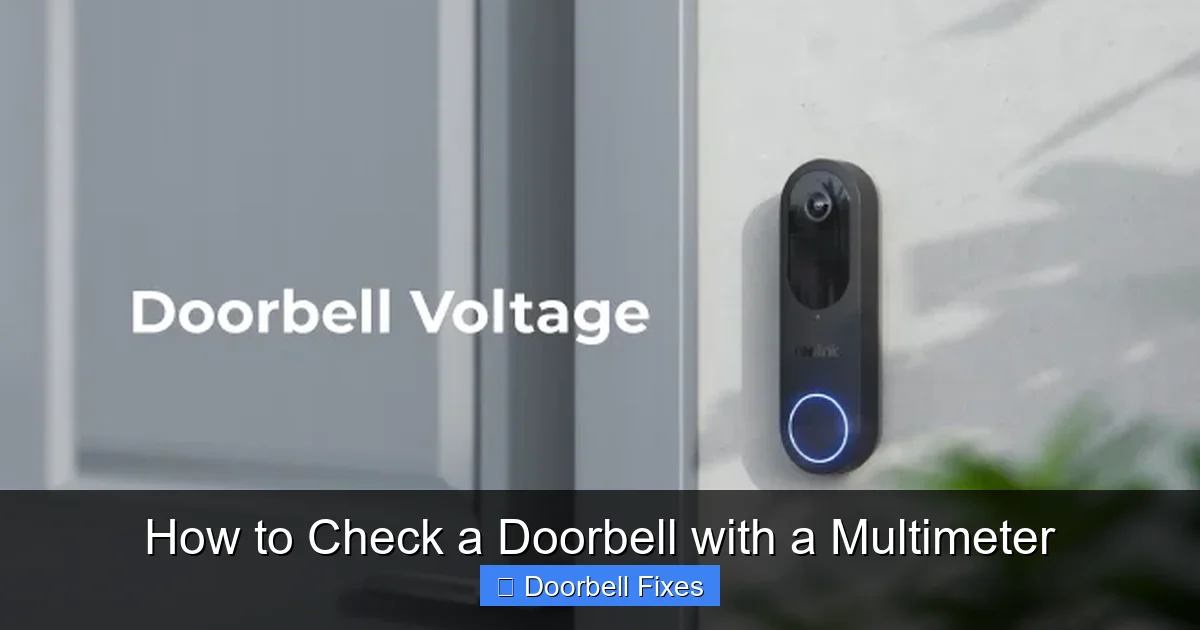 How to Check a Doorbell with a Multimeter