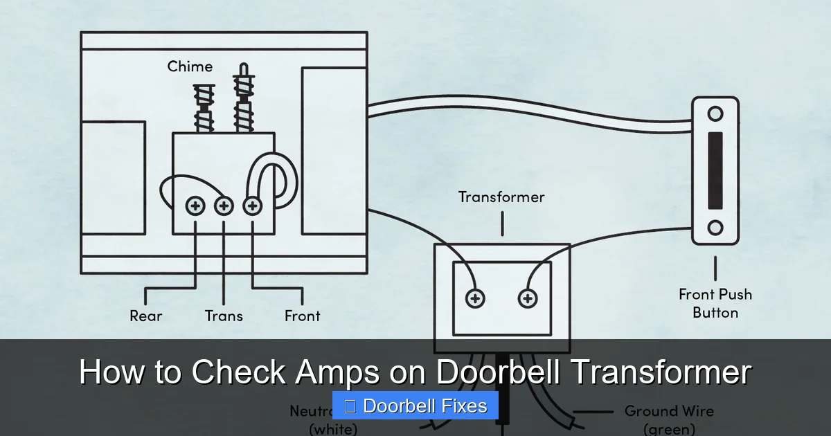 How to Check Amps on Doorbell Transformer