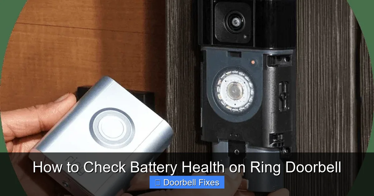 How to Check Battery Health on Ring Doorbell