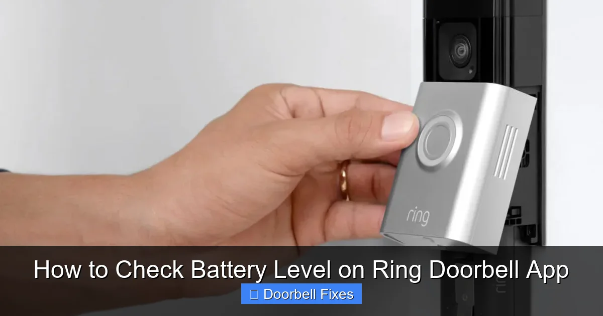 How to Check Battery Level on Ring Doorbell App