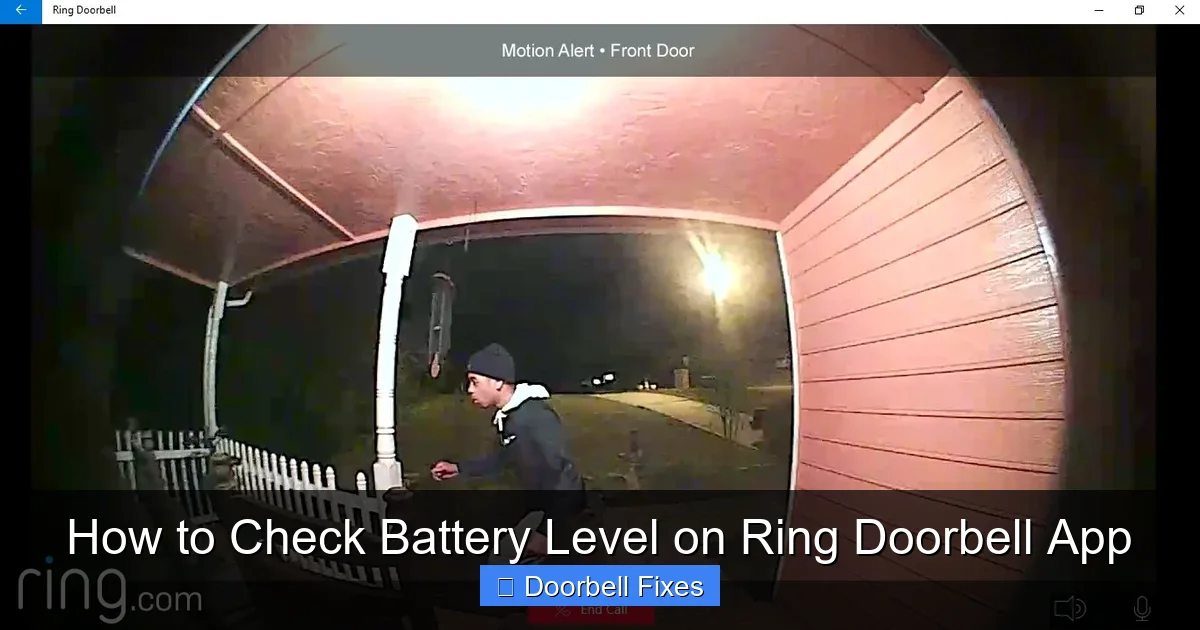 How to Check Battery Level on Ring Doorbell App