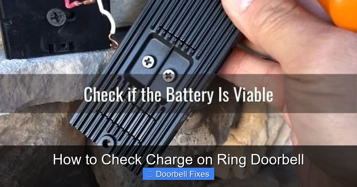 How to Check Charge on Ring Doorbell