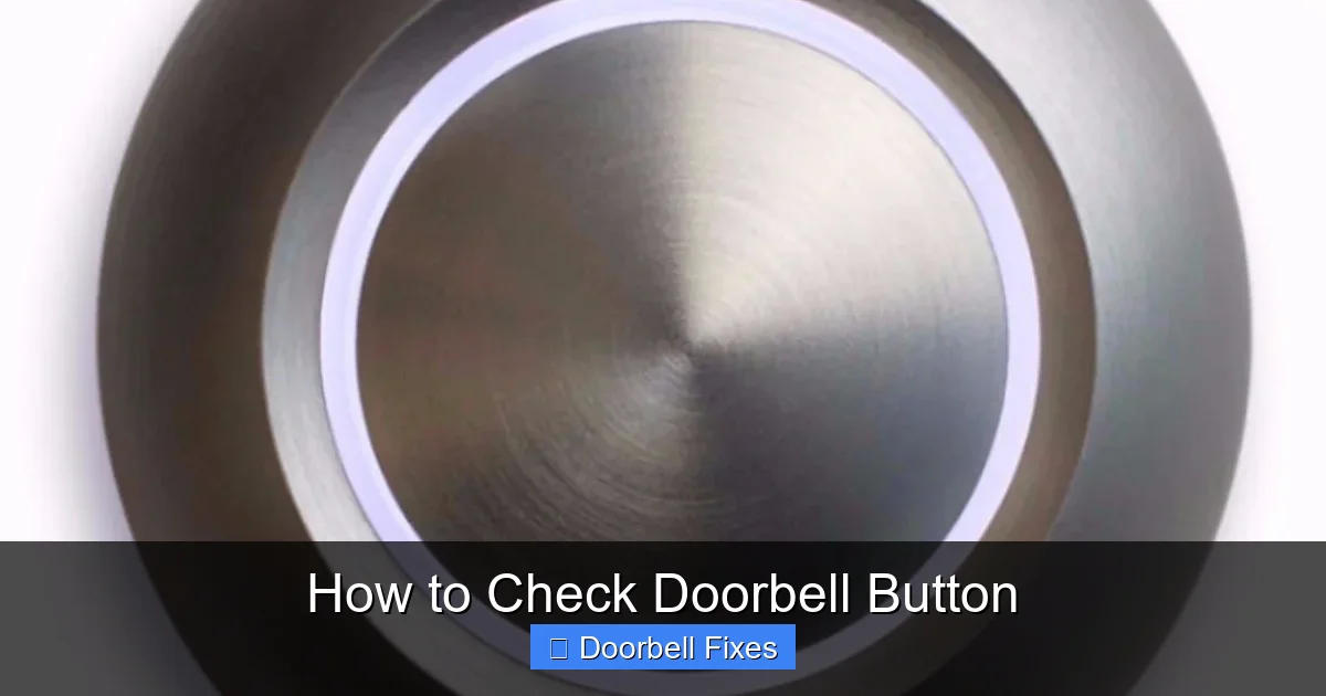 How to Check Doorbell Button