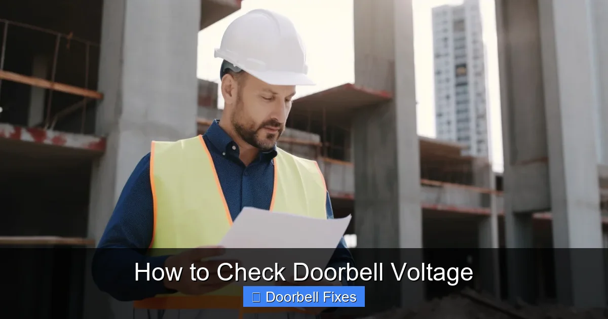 How to Check Doorbell Voltage