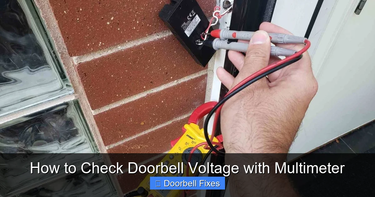 How to Check Doorbell Voltage with Multimeter