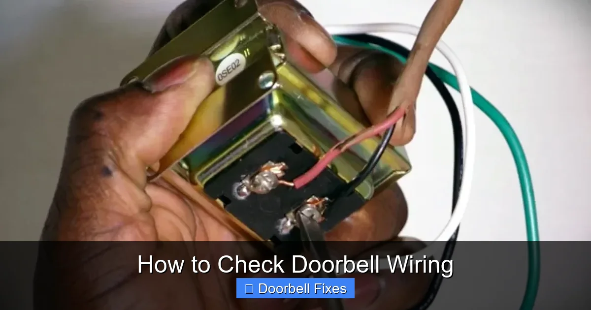 How to Check Doorbell Wiring