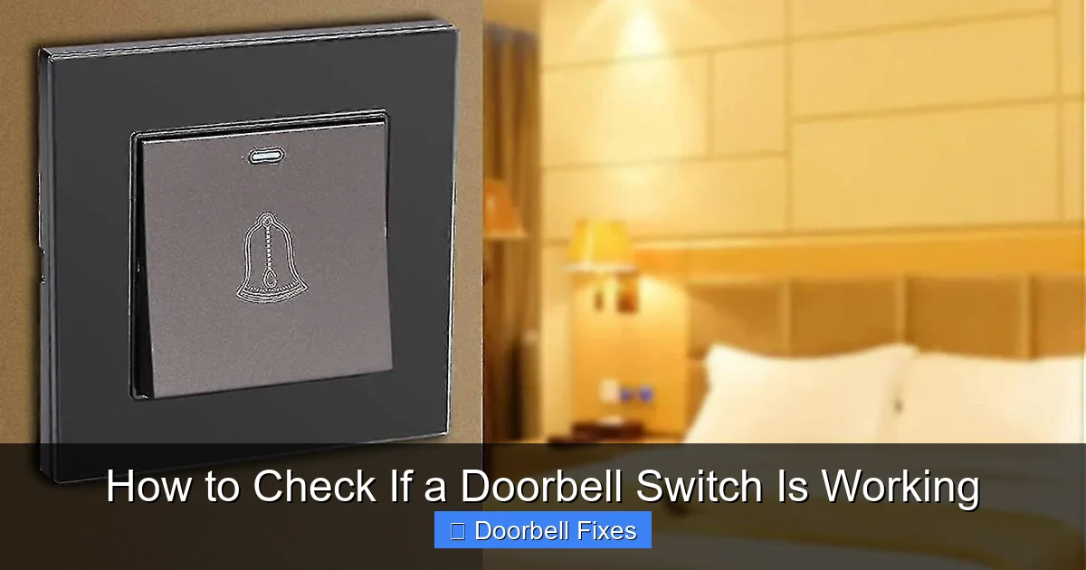 How to Check If a Doorbell Switch Is Working