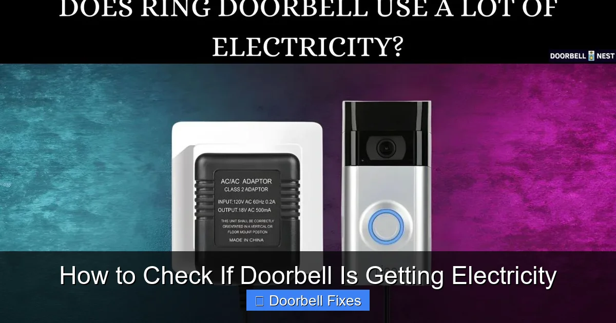 How to Check If Doorbell Is Getting Electricity