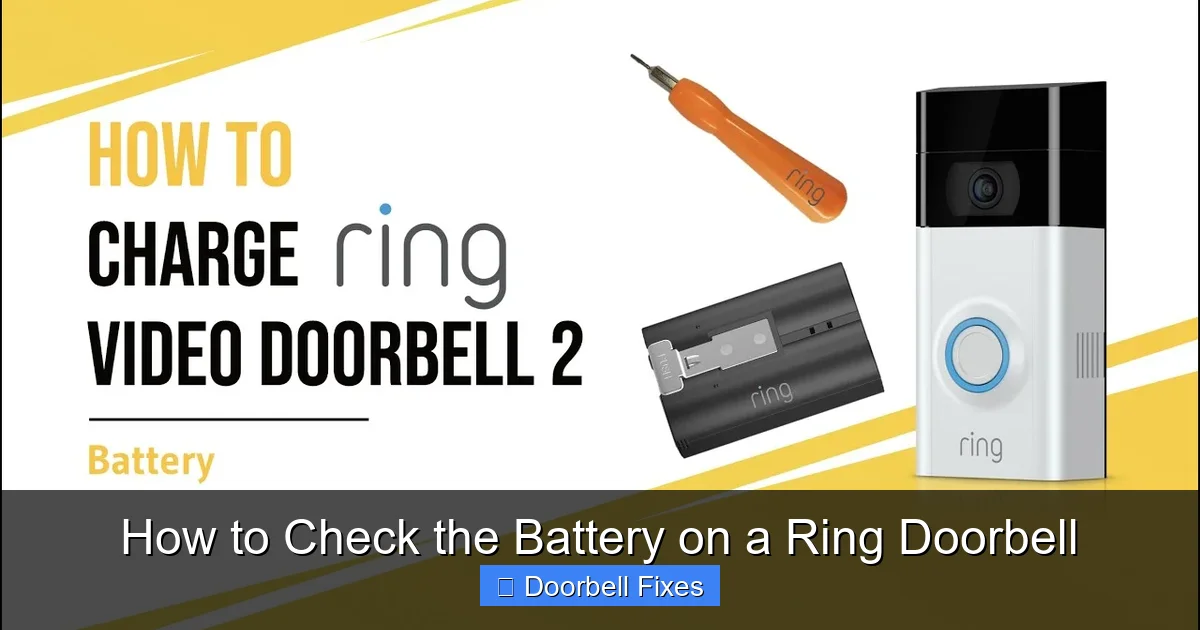 How to Check the Battery on a Ring Doorbell