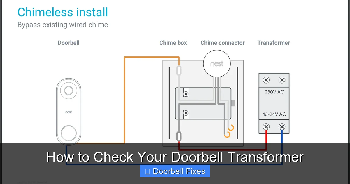 How to Check Your Doorbell Transformer