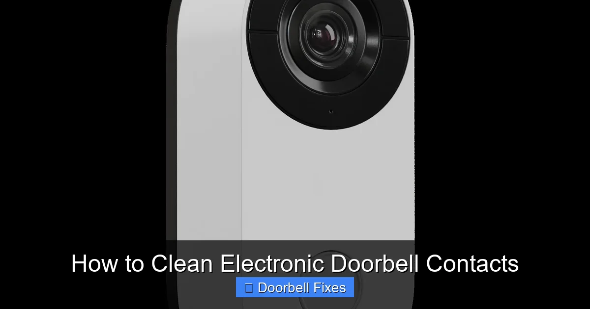 How to Clean Electronic Doorbell Contacts