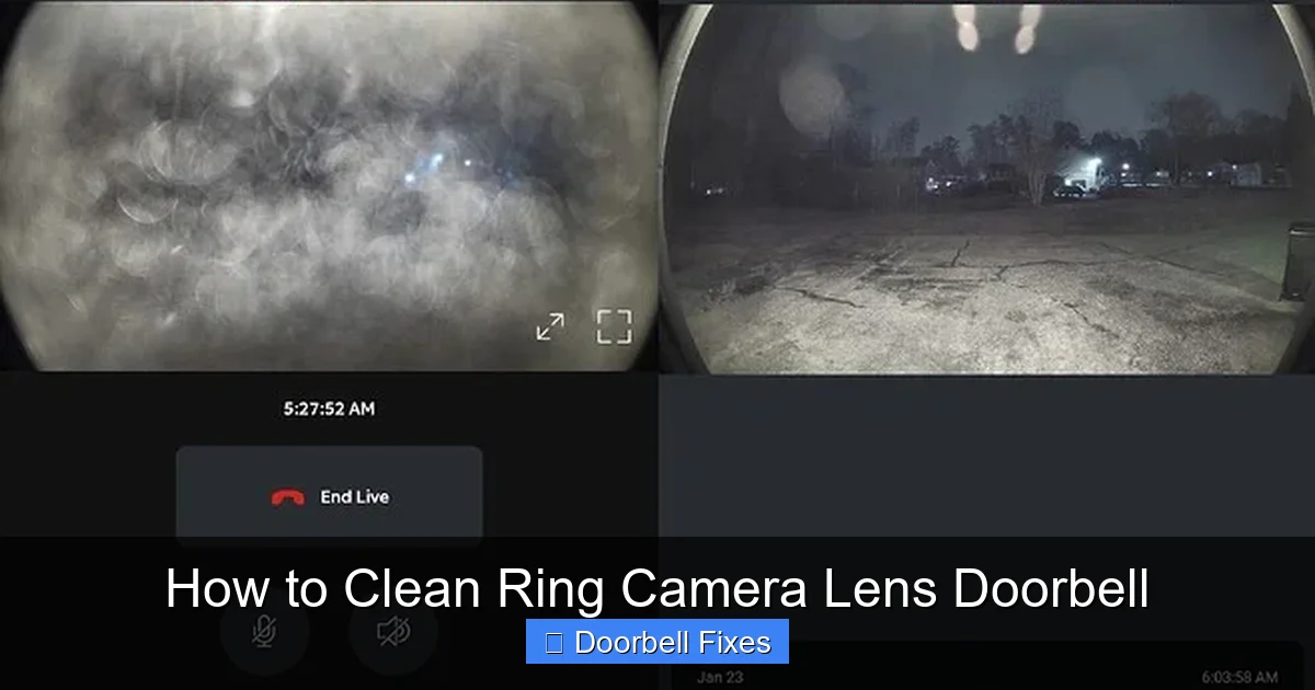 How to Clean Ring Camera Lens Doorbell