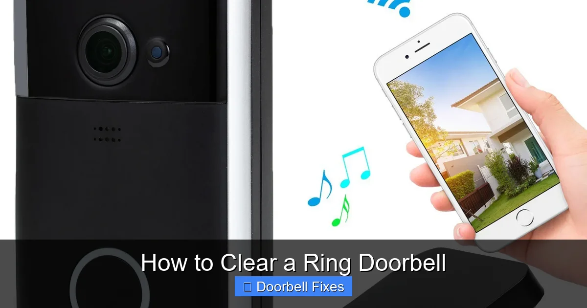 How to Clear a Ring Doorbell