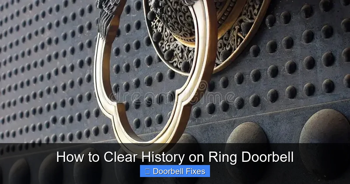 How to Clear History on Ring Doorbell