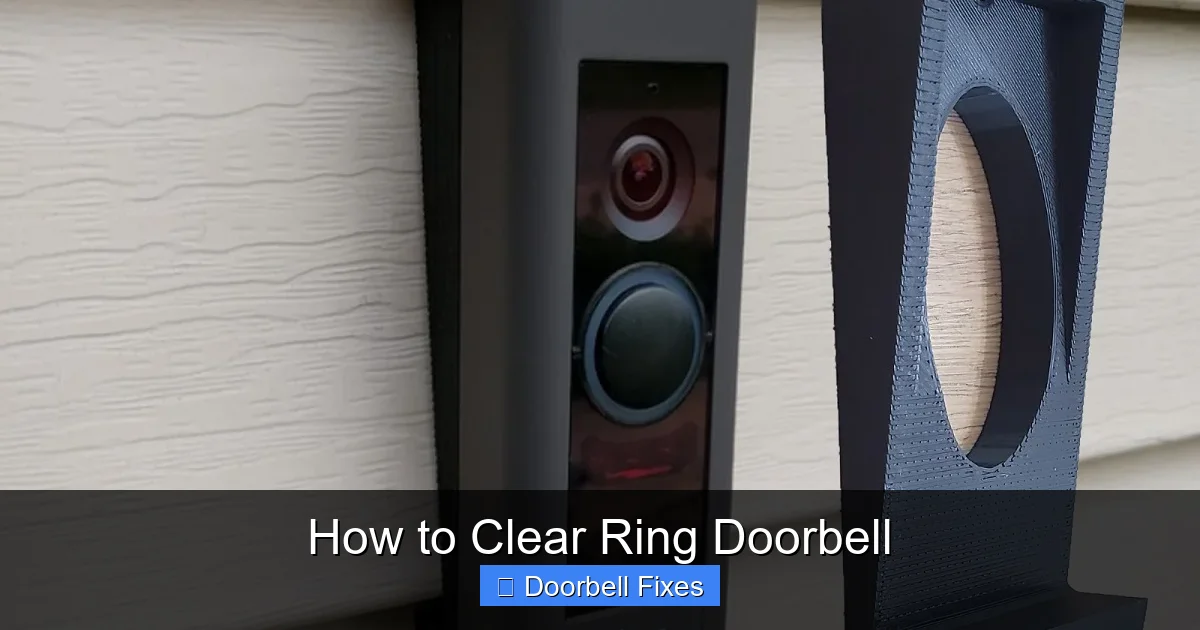 How to Clear Ring Doorbell
