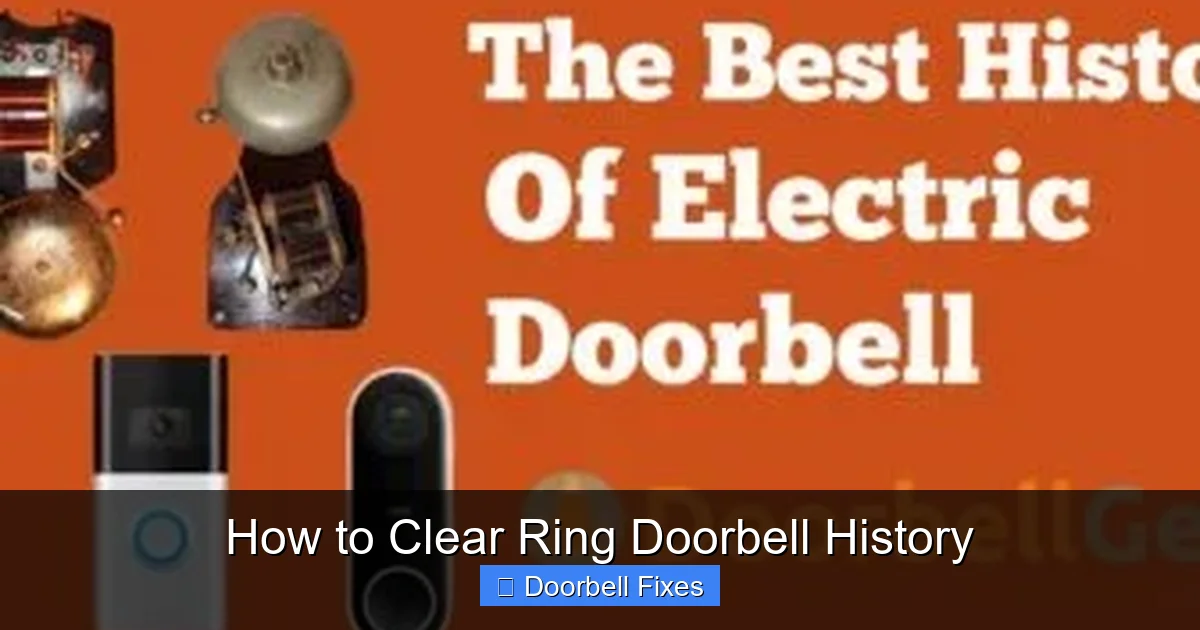 How to Clear Ring Doorbell History