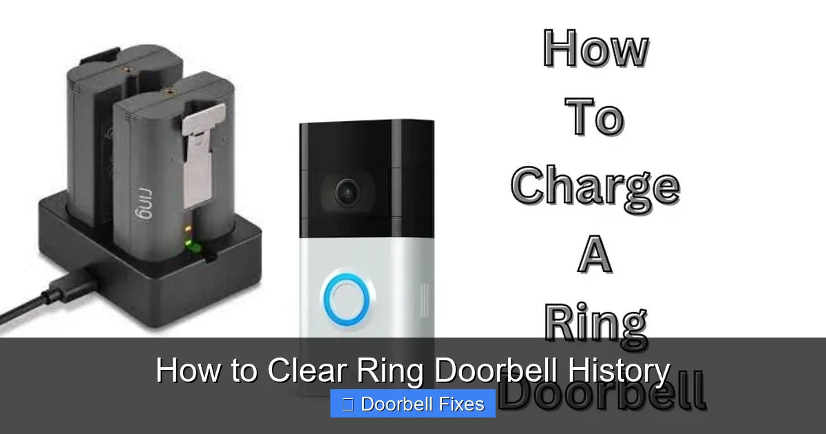 How to Clear Ring Doorbell History
