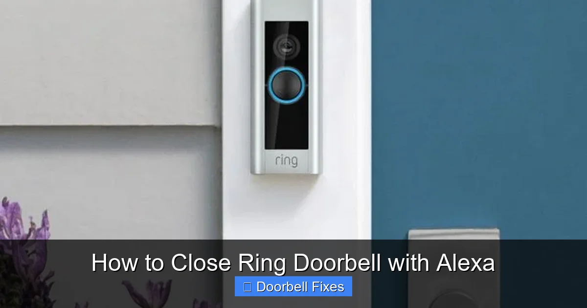 How to Close Ring Doorbell with Alexa
